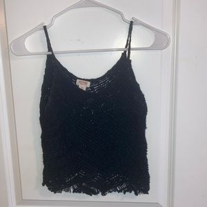 Black tank top